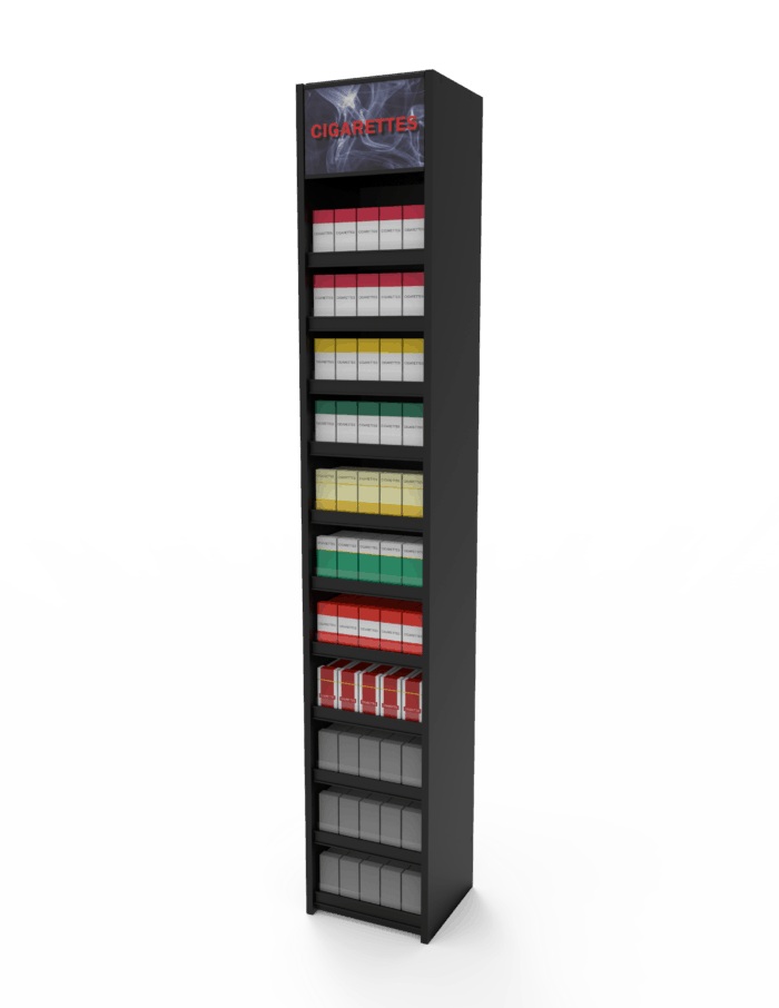 1 ft High Profile Wood Standard Cigarette Merchandiser - Image 3