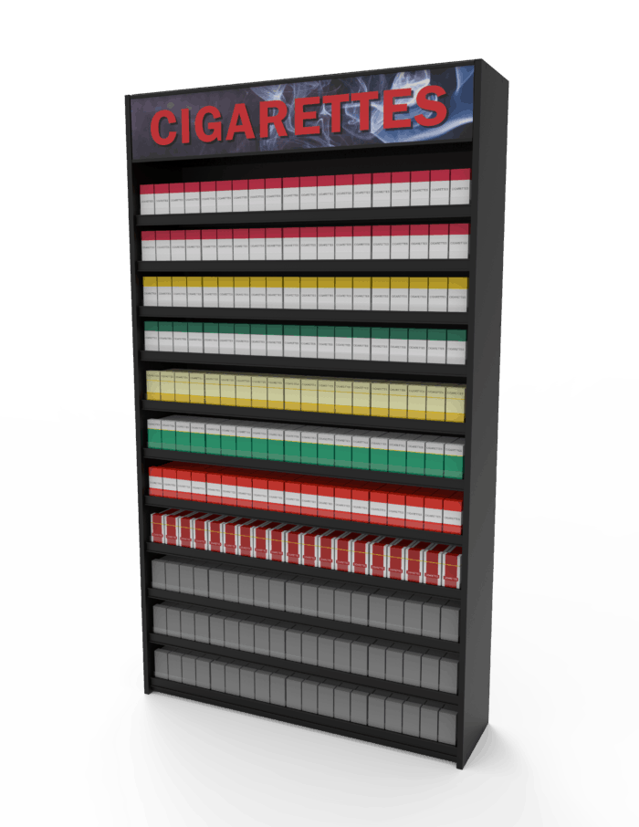 4 ft High Profile Wood Standard Cigarette Merchandiser - Image 3