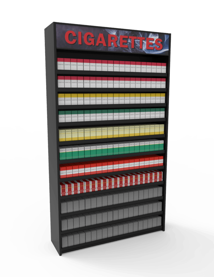 4 ft High Profile Wood Standard Cigarette Merchandiser - Image 2