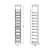 1 ft High Profile Premium Standard Cigarette Merchandiser