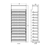 3 ft High Profile Premium Standard Cigarette Merchandiser