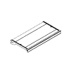 2 ft Flat Shelf w/ Universal Molding
