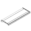 3 ft Flat Shelf w/ Universal Molding