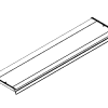 4 ft Flat Shelf w/ Universal Molding