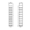 1 ft High Profile Wood Standard Cigarette Merchandiser
