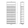 3 ft High Profile Wood Standard Cigarette Merchandiser