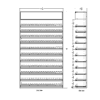 4 ft High Profile Wood Standard Cigarette Merchandiser