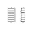 2 ft Low Profile Wood Standard Cigarette Merchandiser