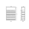 3 ft Low Profile Wood Standard Cigarette Merchandiser