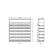 4 ft Low Profile Wood Standard Cigarette Merchandiser