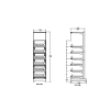 1 ft Low Profile Premium Standard Cigarette Merchandiser