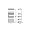2 ft Low Profile Premium Standard Cigarette Merchandiser