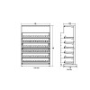 3 ft Low Profile Premium Standard Cigarette Merchandiser
