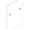 3 ft Low Profile Back Panel, Black (1/4")