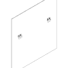 4 ft Low Profile Back Panel, Black (1/4")