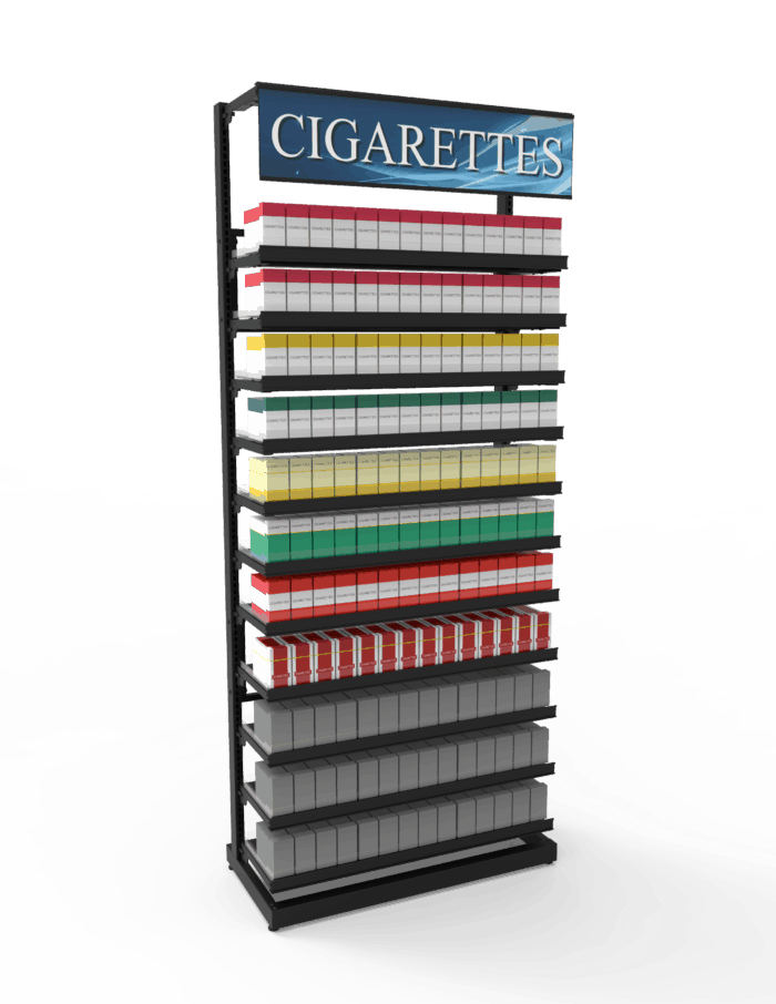 3 ft High Profile Premium Standard Cigarette Merchandiser - Image 2