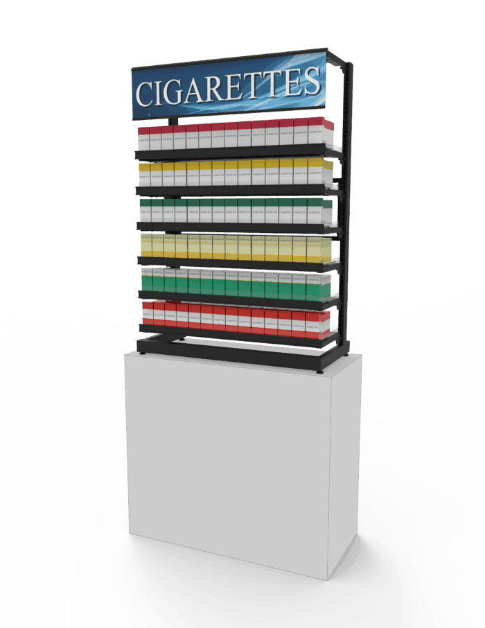 3 ft Low Profile Premium Standard Cigarette Merchandiser - Image 3