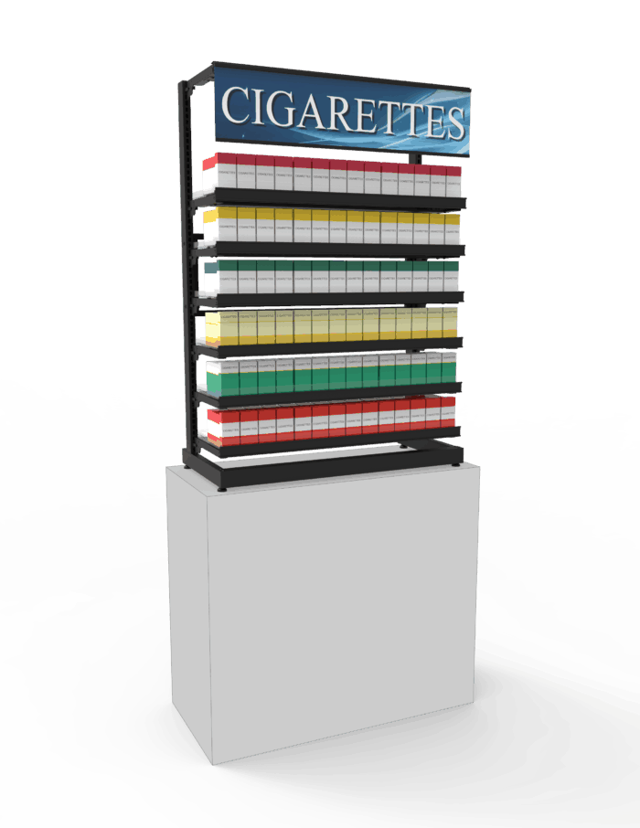 3 ft Low Profile Premium Standard Cigarette Merchandiser - Image 2