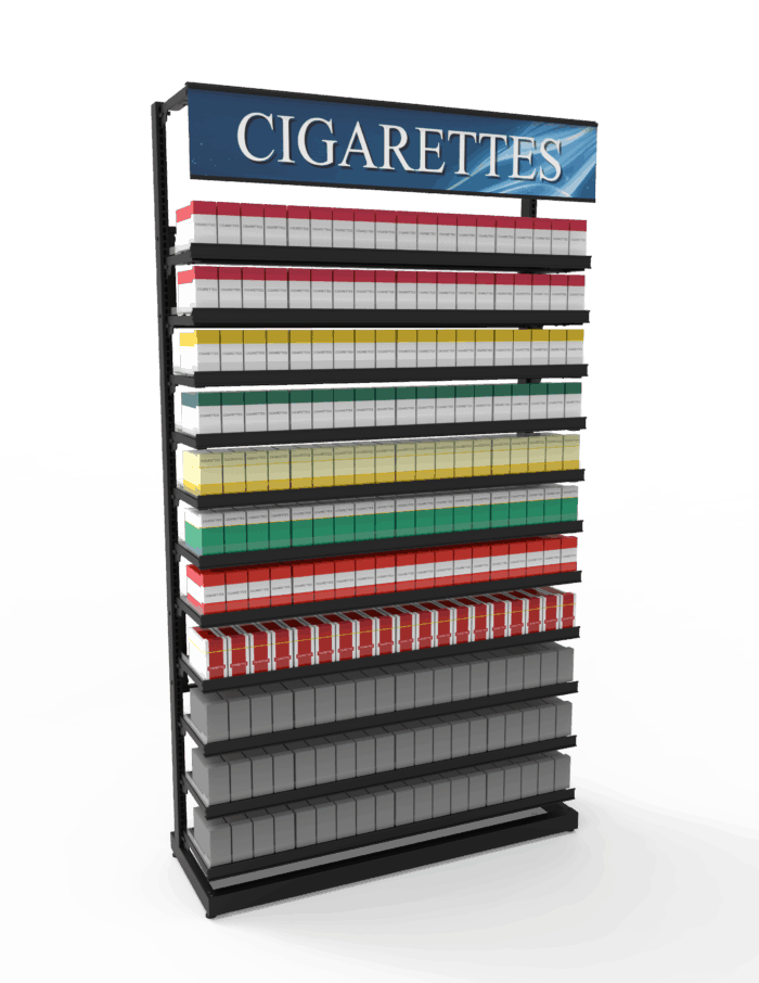 4 ft High Profile Premium Standard Cigarette Merchandiser - Image 2