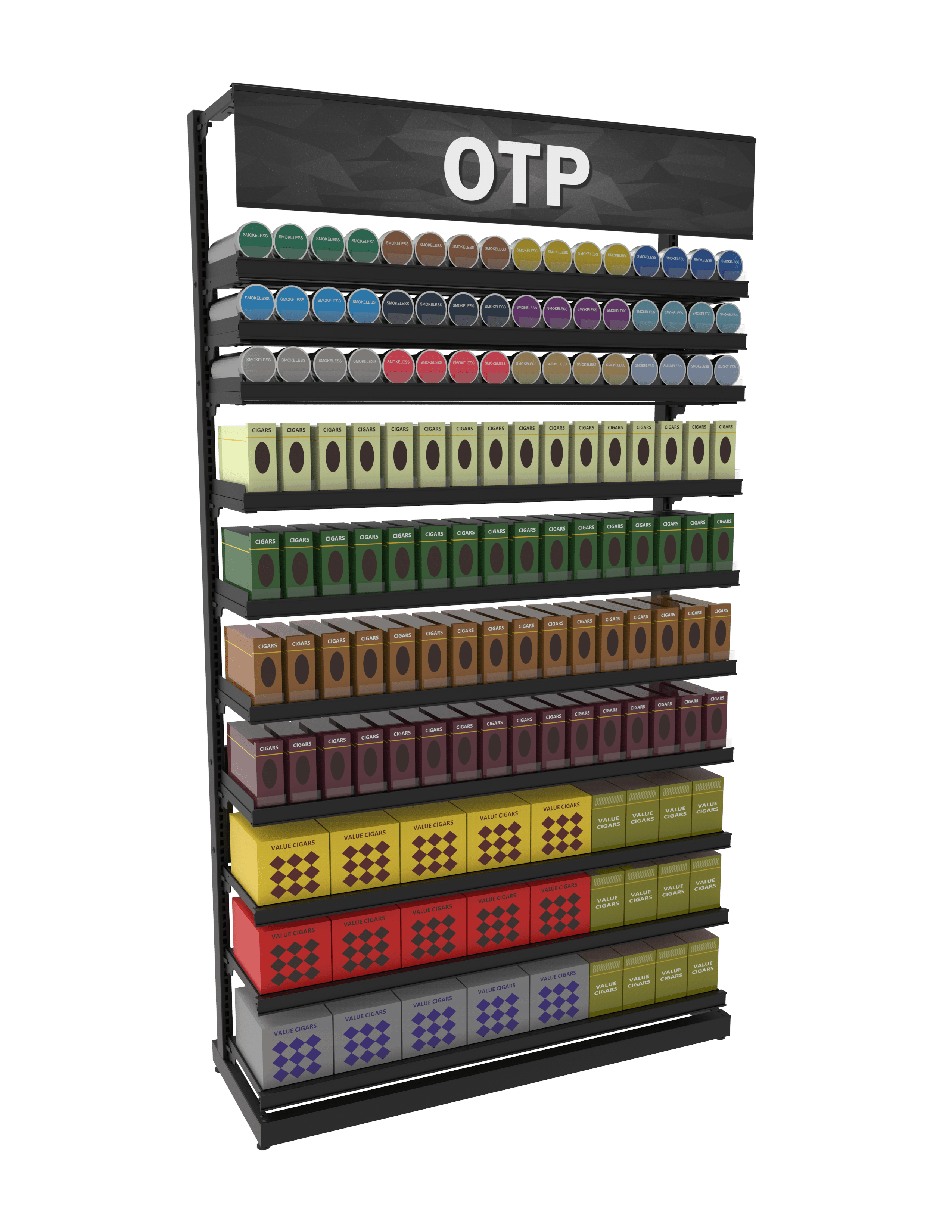 Tobacco fixtures - OTP merchandisers