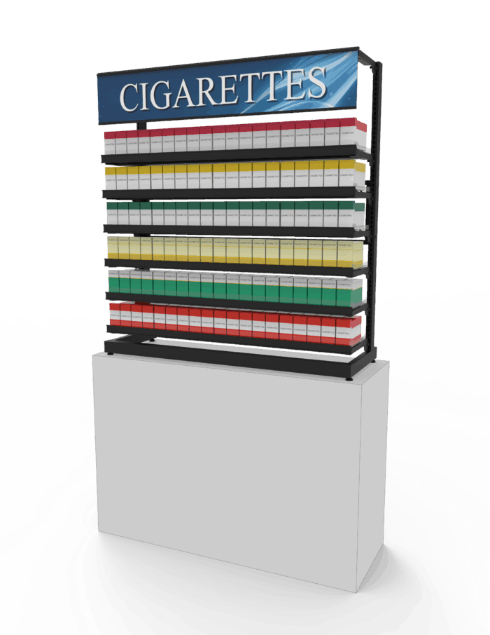 4 ft Low Profile Premium Standard Cigarette Merchandiser - Image 3
