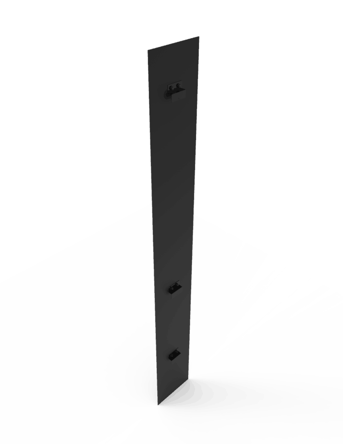 1 ft High Profile Back Panel, Black (1/4") - Image 2