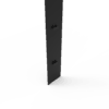 1 ft Low Profile Back Panel, Black (1/4") - Image 2