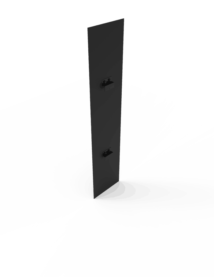 1 ft Low Profile Back Panel, Black (1/4") - Image 2
