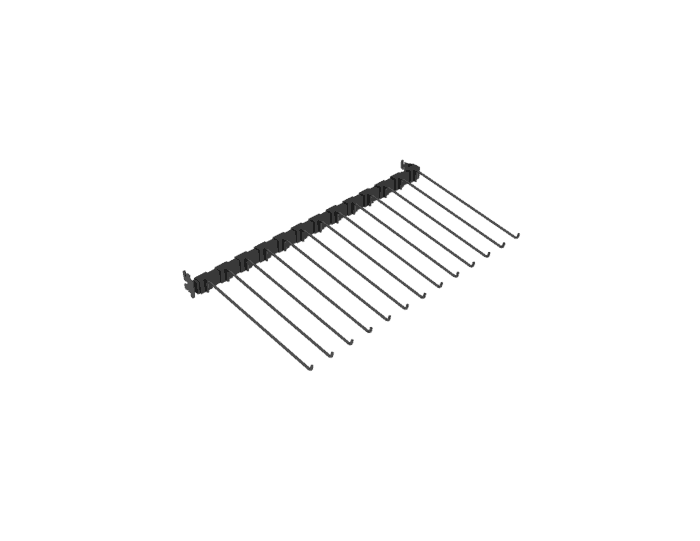 2 ft Hangbar with 13 Hooks - Image 2
