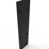 2 ft High Profile Back Panel, Black (1/4") - Image 2