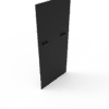 2 ft Low Profile Back Panel, Black (1/4") - Image 2