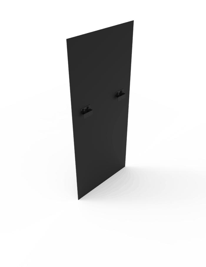 2 ft Low Profile Back Panel, Black (1/4") - Image 2