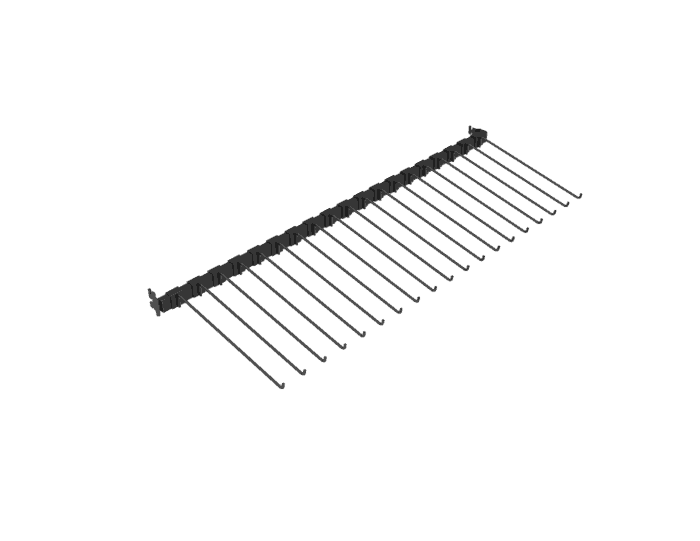 3 ft Hangbar with 19 Hooks - Image 2