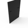 3 ft Low Profile Back Panel, Black (1/4") - Image 2