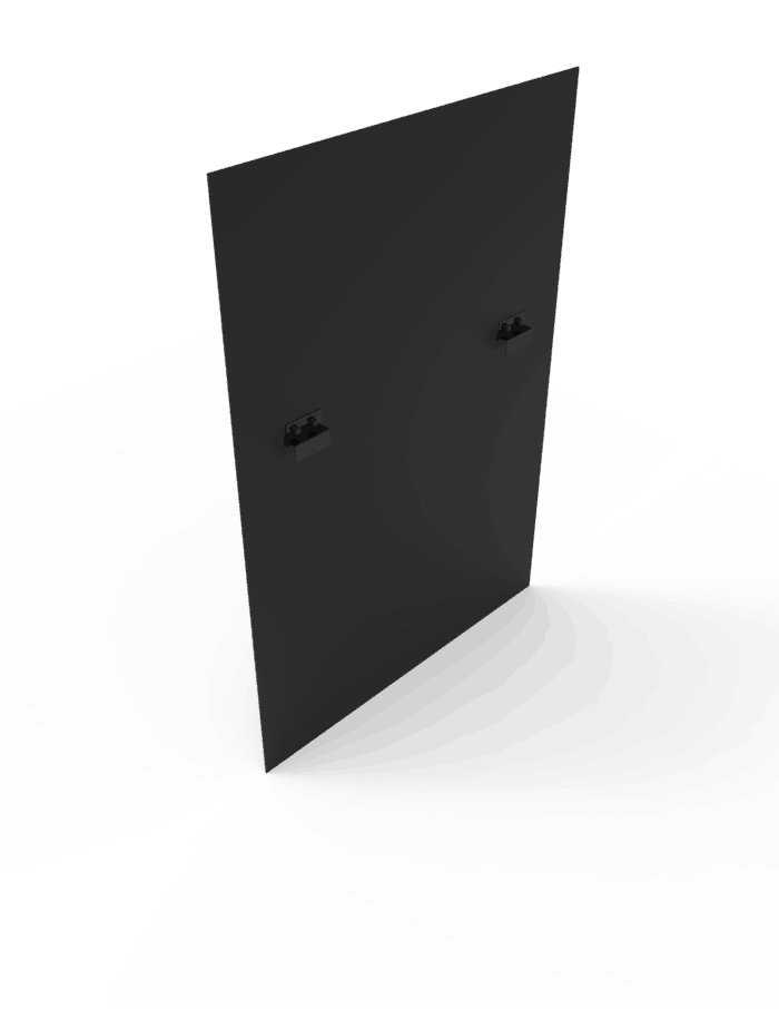3 ft Low Profile Back Panel, Black (1/4") - Image 2