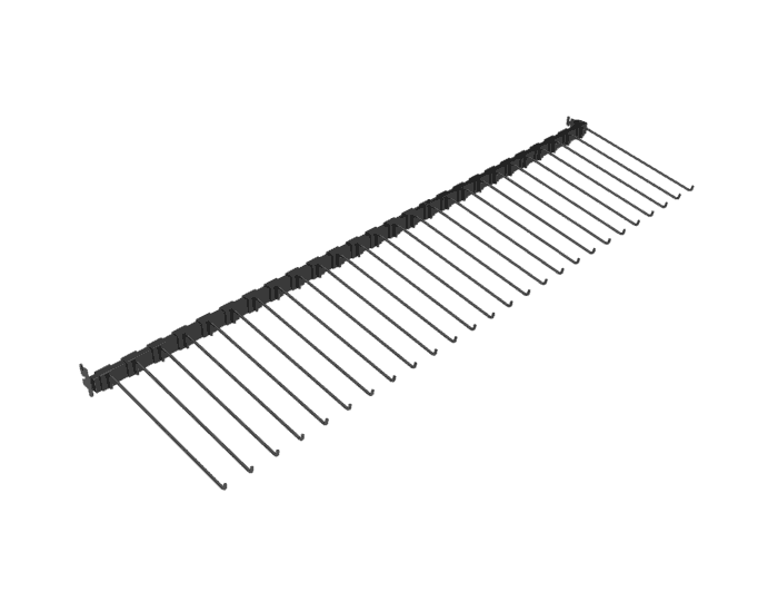 4 ft Hangbar with 26 Hooks - Image 2