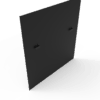 4 ft Low Profile Back Panel, Black (1/4") - Image 2