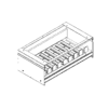 2 ft Under Counter Pack Shelf - Starter