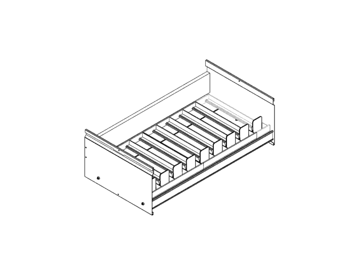 2 ft Under Counter Pack Shelf - Add-on