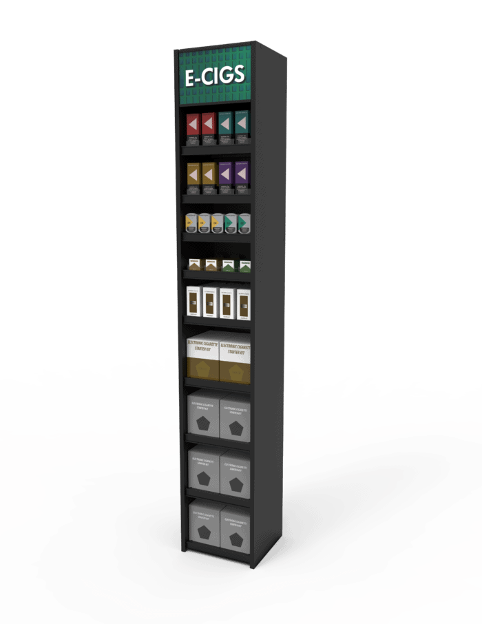 1 ft High Profile Wood Electronic E Cigs Merchandiser - Image 3