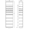 2 ft High Profile Wood Electronic E Cigs Merchandiser
