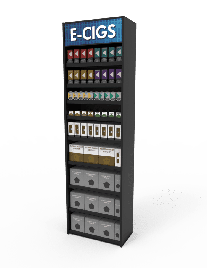 2 ft High Profile Wood Electronic E Cigs Merchandiser - Image 3