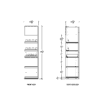 1 ft Low Profile Wood Electronic E Cigs Merchandiser