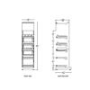 1 ft Low Profile Premium Electronic E Cigs Merchandiser