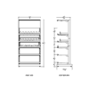 2 ft Low Profile Premium Electronic E Cigs Merchandiser