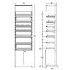 2 ft High Profile Premium Electronic Cigs Merchandiser w/Cabinet