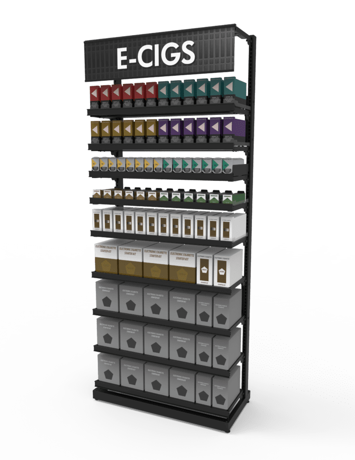 3 ft High Profile Premium Electronic E Cigs Merchandiser - Image 3