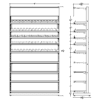 4 ft High Profile Premium Electronic E Cigs Merchandiser