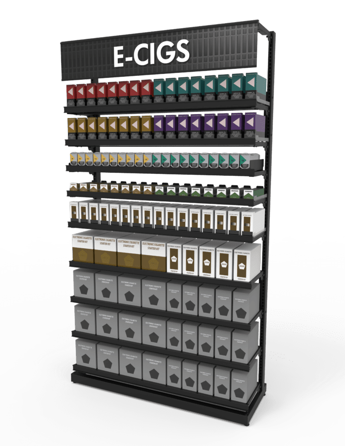 4 ft High Profile Premium Electronic E Cigs Merchandiser - Image 3