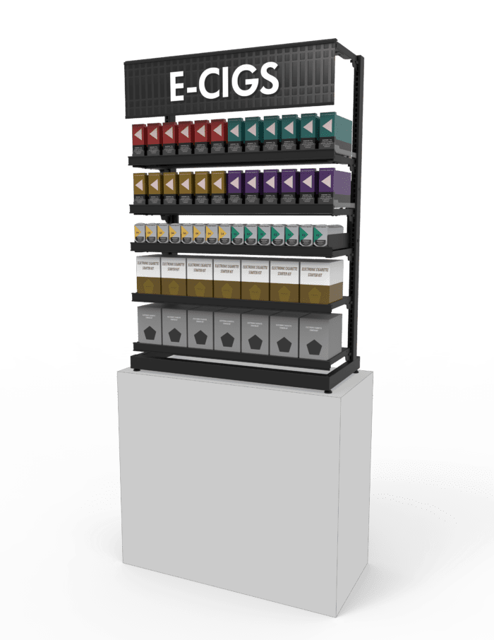 3 ft Low Profile Premium Electronic E Cigs Merchandiser - Image 3